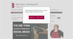 Desktop Screenshot of beverlybambury.com