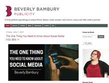 Tablet Screenshot of beverlybambury.com